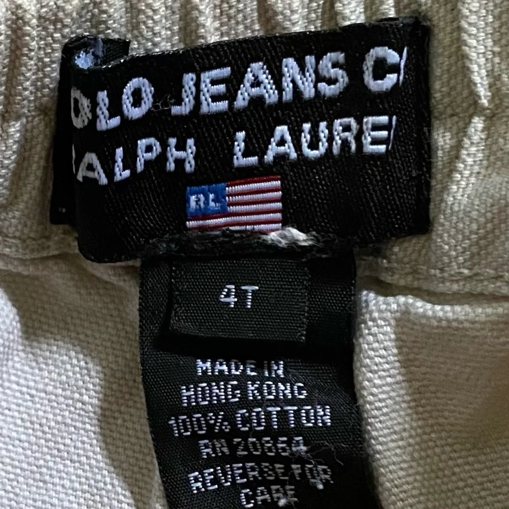 Vintage Ralph Lauren Polo Jeans Co. Boy’s‎ Size 4T Khaki Cargo Shorts